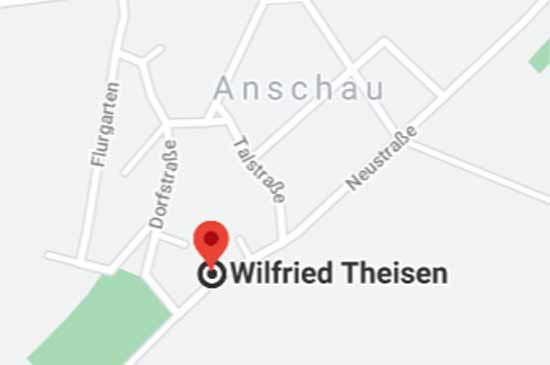 Anfahrt Gartenbau Theisen in Anschau